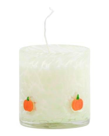 15oz Pumpkin Icon Artglass Jar Candle | TJ Maxx