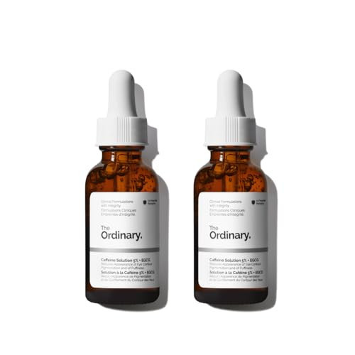 The Ordinary Caffeine Solution 5% + EGCG, Depuffing Eye Serum for Dark Circles and Tired Eyes, 1 Fl Oz (Pack of 2) | Amazon (US)