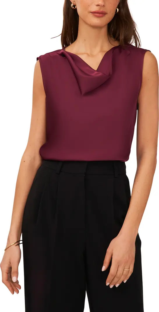 Halogen® Cowl Neck Sleeveless Top | Nordstrom | Nordstrom