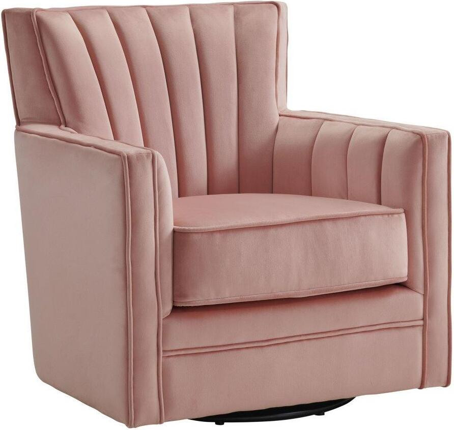 Picket House Furnishings Lawson Swivel Chair In Blush | 1stopbedrooms