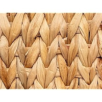 StorageWorks Scalloped Edge Wicker Serving Tray, Woven Rattan Table Trays with Handle, Wicker Tra... | Amazon (US)