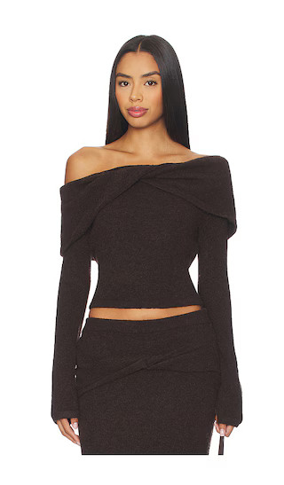 Selene Top in Chocolate | Revolve Clothing (Global)