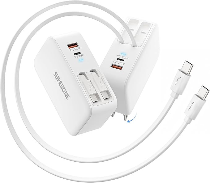 Retractable iPhone Charger, 4-Port USB C Charger Block, iPhone Chargers Fast Charging with Dual U... | Amazon (US)