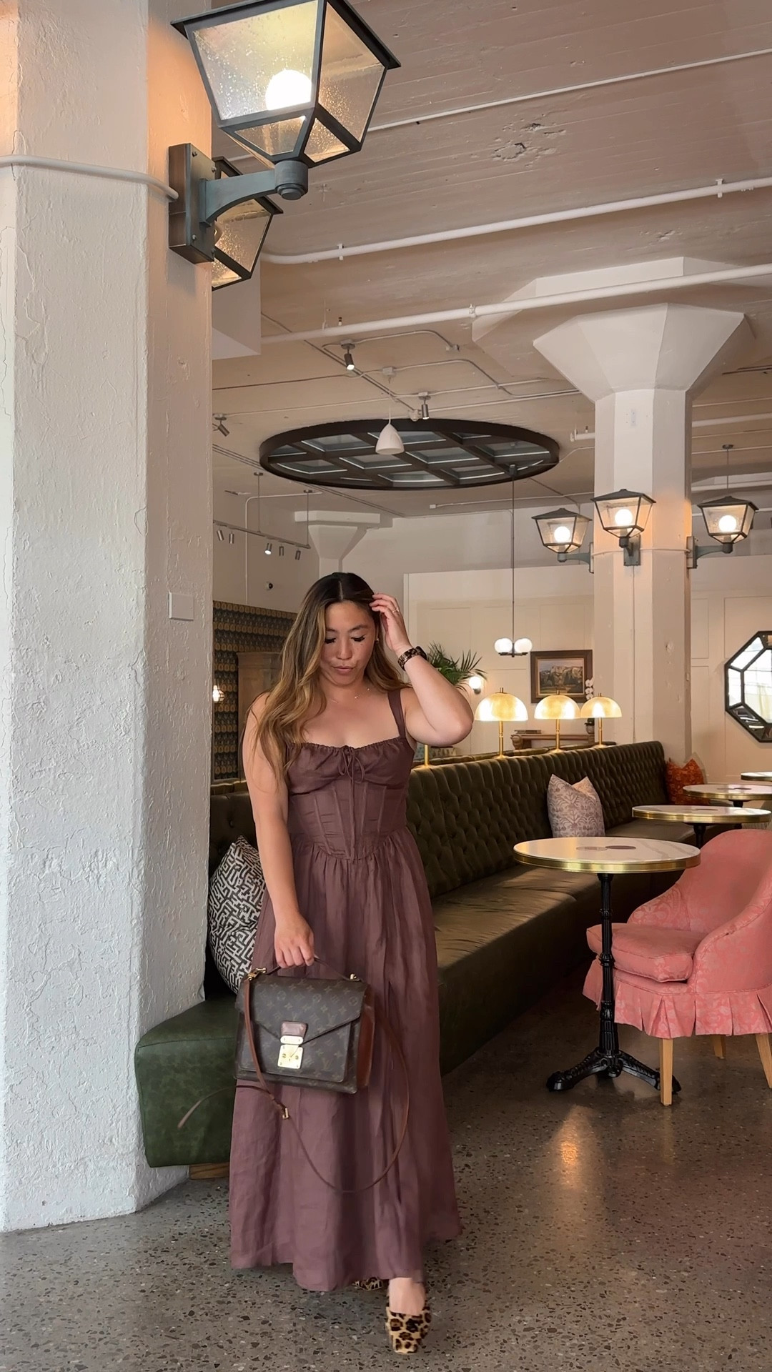 Chocolate dress from revolve wedding attire spring casual elevated 

#LTKMidsize #LTKSeasonal #LTKParties