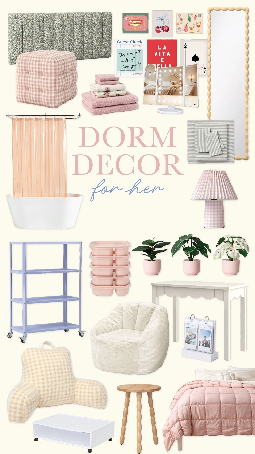 College move-in season is almost here, and we’ve rounded up some of the cutest dorm finds to make her space feel like home. From cozy bedding to furniture, storage, and all the fun finishing touches, these are the pieces we would pick again and again.

#DormDecor #CollegeStyle #DormRoomInspo

#LTKmomlife #LTKKids #LTKU