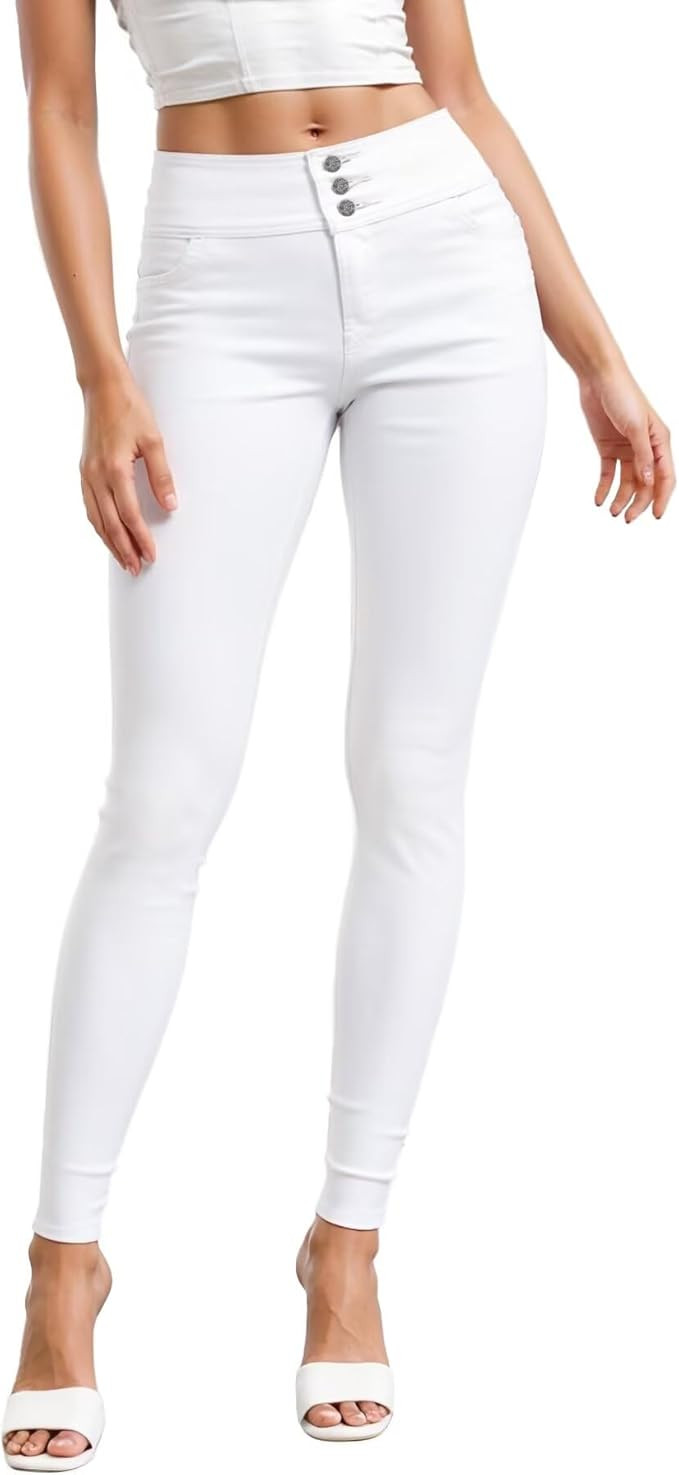 Hybrid & Company Women's Butt Lift Skinny High Waisted V3 Super Comfy Stretch Denim Pants | Amazon (US)