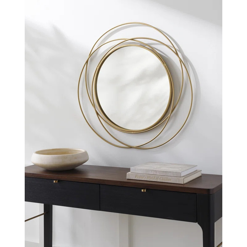 Wemple Iron Round Mirror | Wayfair North America