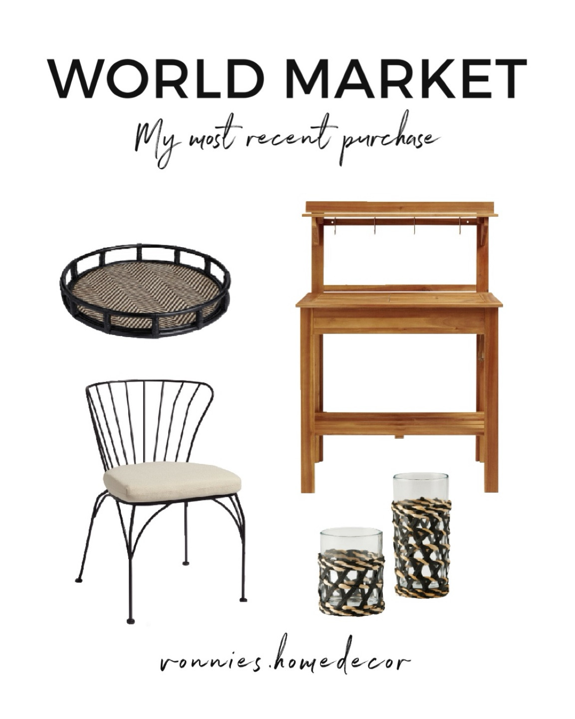 Outdoor furniture / outdoor dinning. Potting bench, outdoor chairs. My most recent purchase. Summer essentials. 

#LTKHome