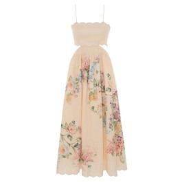 Halliday Scallop Midi Dress | ZIMMERMANN (US, CA, EU, MENA)