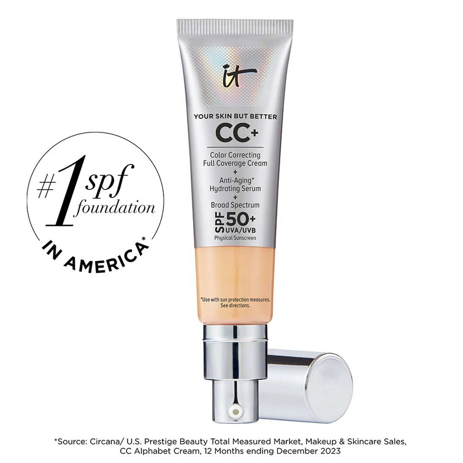 CC+ Cream Full-Coverage Foundation with SPF 50+ | IT Cosmetics (US)
