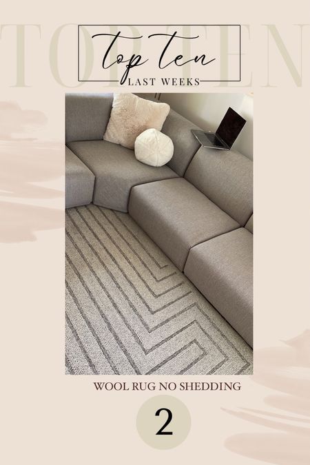Neutral gray area rug is wool. No shedding at all.
On sale now.

Gray wool rug modern geometric rug modern home living room bedroom dining room


#LTKhome #LTKSale #LTKFind