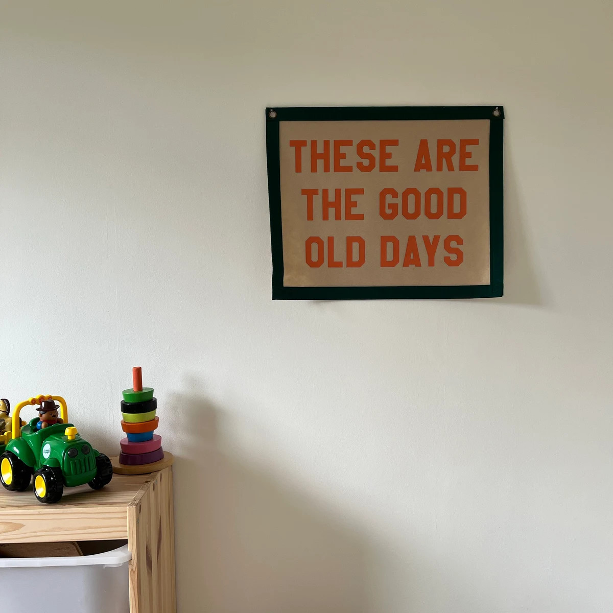 These Are The Good Old Days Felt Pennant Banner | Vintage Style Wall Decor | Etsy (US)