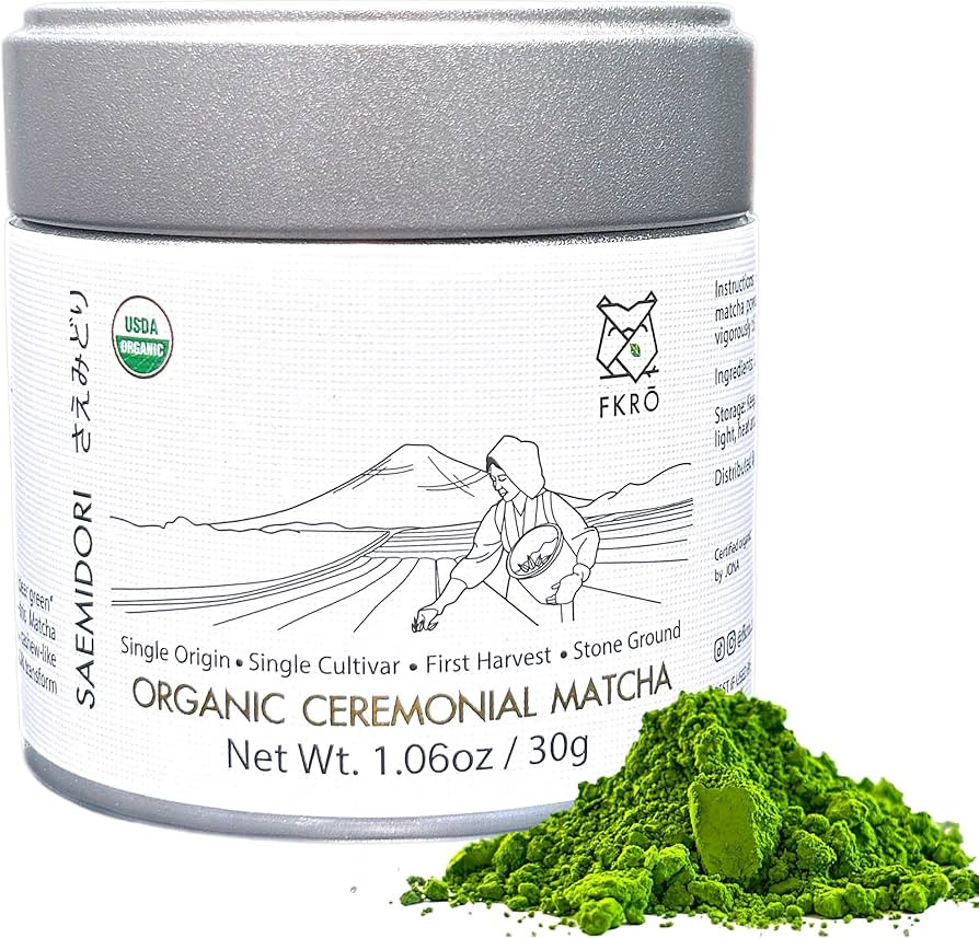 FKRO Organic Ceremonial Grade Matcha Green Tea Powder | 1st Harvest, Single Origin, Single Saemid... | Amazon (US)