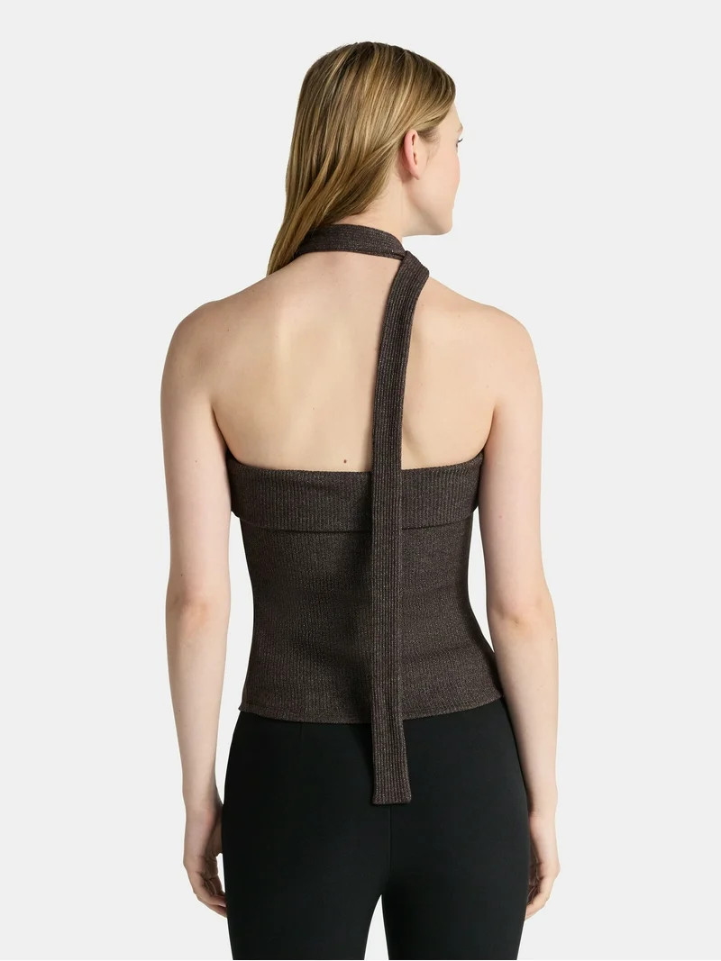 No Boundaries Foldover Tube Top and Scarf Set, 2-Piece, Women's - Walmart.com | Walmart (US)