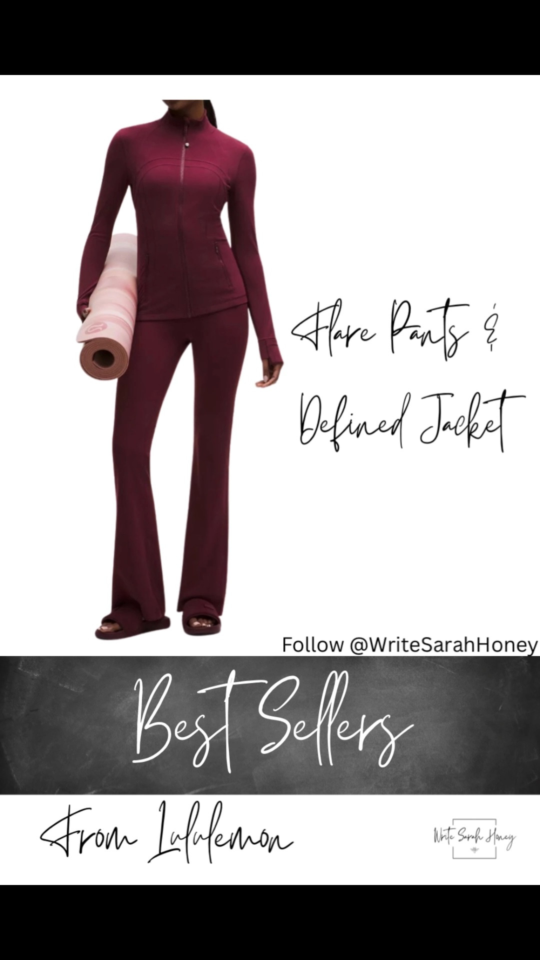 This week fan favorite flare pants & define jackets! Super comfortable and flattering! Tap to shop your next staple & follow @WriteSarahHoney for more finds!
#LTKFinds #BestSeller #Lulu #Active #SeasonBest #Style #Obsessed #ShopTheLook #DailyOutfits #StyleInspo

#LTKTravel #LTKfitnessgoals #LTKActive