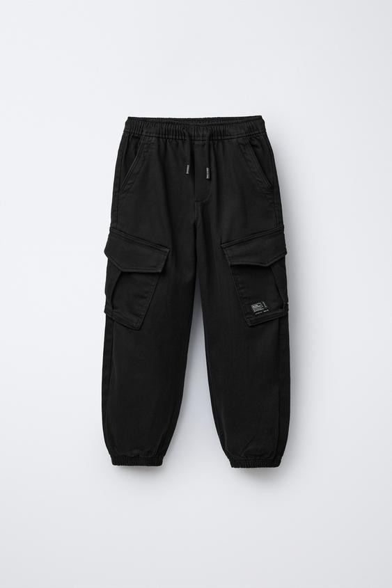 LABEL CARGO JOGGER PANTS | Zara US