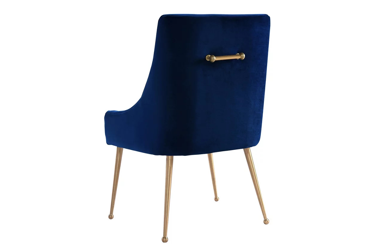 Beatrix Navy Velvet Side Chair | Ashley Homestore