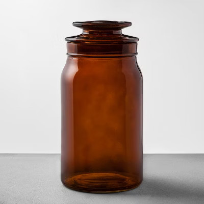 Amber Glass Bath Canister - Hearth & Hand™ with Magnolia | Target