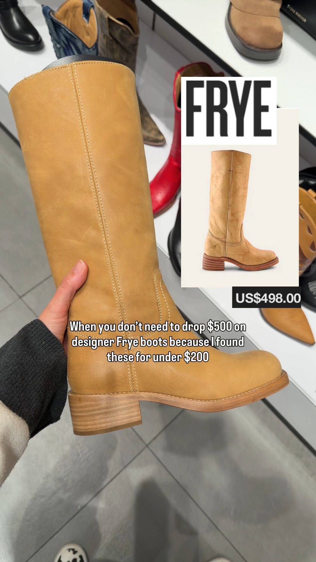 Frye Campus boot dupe! I love a good designer piece, but I’m all about smart choices. Frye boots have been a style
favorite for over ten years, and if a $500 pair isn’t in your budget, these are a perfect alternative. They’ve got the same classic look, are super comfy, and the details are beautiful - just that timeless Frye vibe we all love. ❤️ @Steve Madden US @Steve Madden CA 

#LTKootd #LTKSaleAlert #LTKgrwm