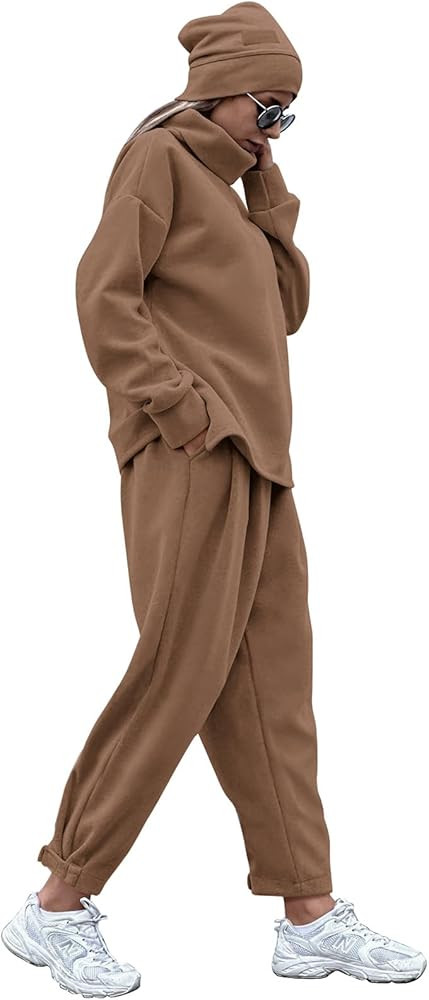 NALANISA 2023 Women's Fall 2 Piece Outfits Sweatsuits Winter Casual Tracksuit Sweatshirt Pullover... | Amazon (US)