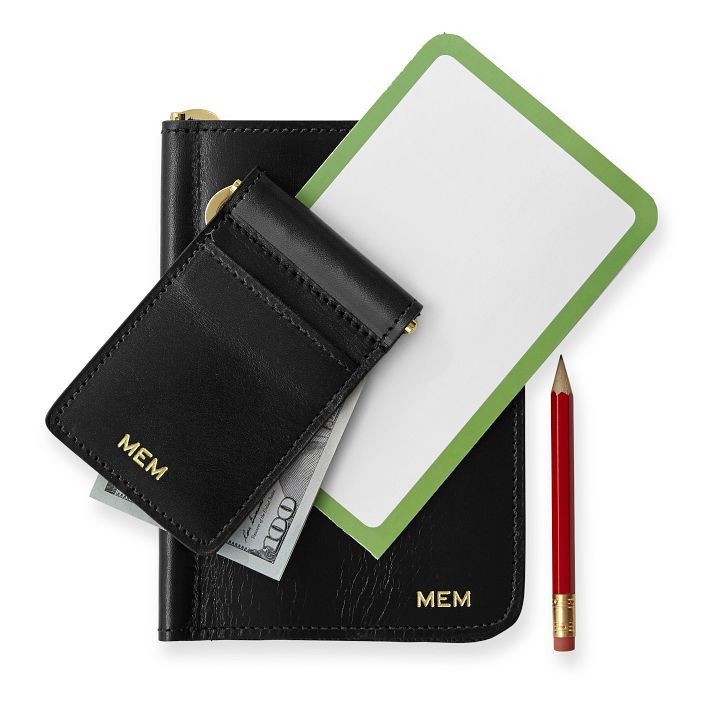 Gentleman's Leather Golf Score Card Holder | Mark and Graham