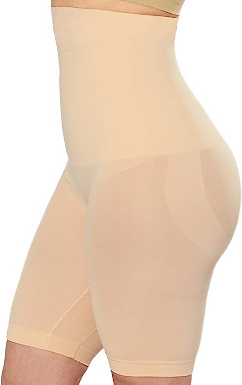 SHAPERMINT High Waisted Body Shaper Shorts Shapewear for Women Tummy Control Thigh Slimming Techn... | Amazon (US)