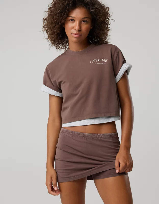 OFFLINE By Aerie OG Cotton MVP Mini Skort | Aerie