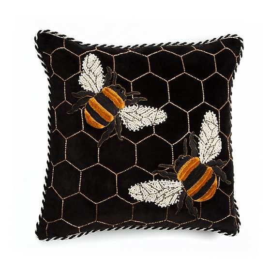 Bumble Bee Pillow | MacKenzie-Childs