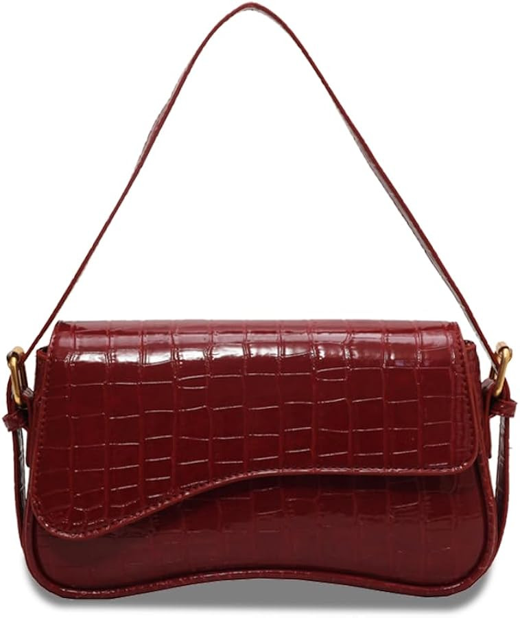 2025 Small Shoulder Bag Y2K Purse for Women, Crocodile Clutch Purse Handbag Satchel Tote Bag Clas... | Amazon (US)