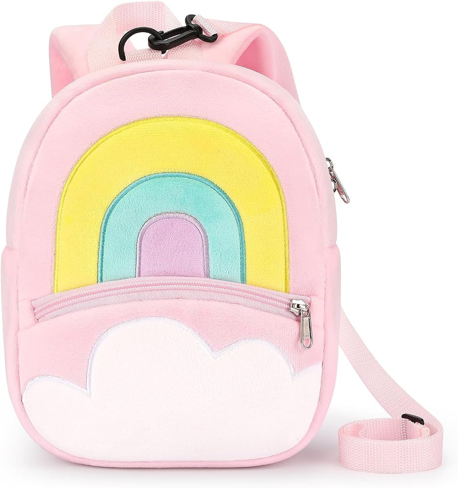 Toddler Backpacks for Girls 2-4: Plush Backpack -3D Animal Cartoon Mini Travel Bag -10 inch Toddl... | Amazon (US)