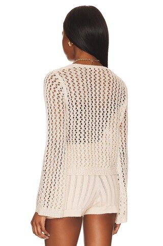 MORE TO COME Navea Tie Front Top in Ivory Multi from Revolve.com | Revolve Clothing (Global)