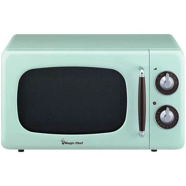 Magic Chef MCD770CM .7 Cubic-ft 700-Watt Retro Microwave (Mint Green) - Walmart.com | Walmart (US)