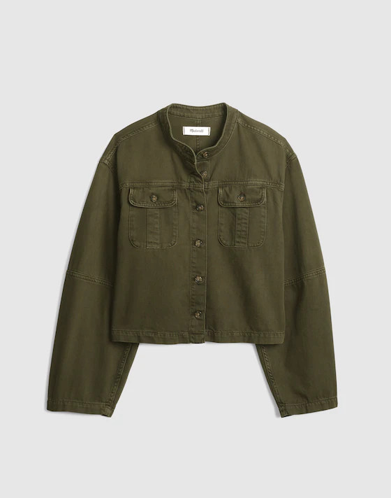 Garment-Dyed Cocoon-Sleeve Lady Jacket | Madewell