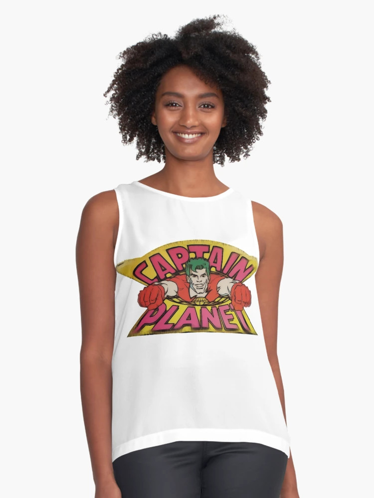 Captain Planet 90s Cartoon Classic Sleeveless Top | Redbubble (US)