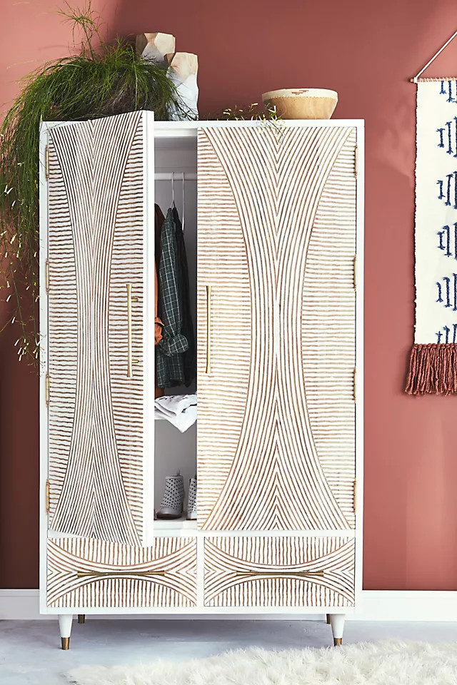 Carved Thalia Armoire | Anthropologie (US)