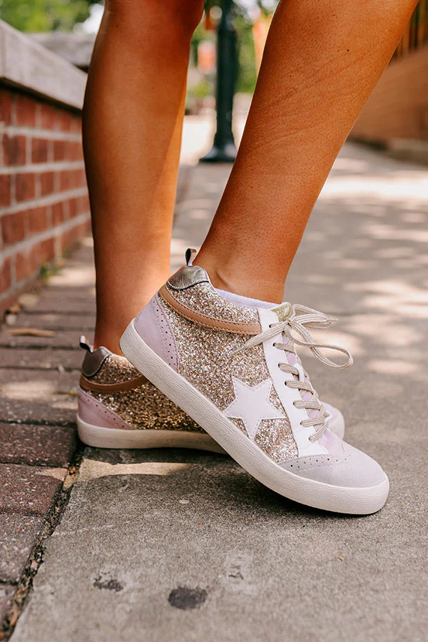 The Mia Vintage Sneaker In Grey | Impressions Online Boutique