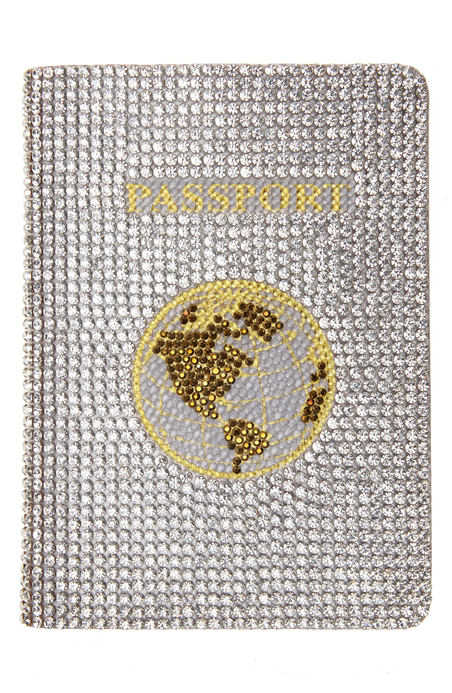 Traveler Crystal Beaded Passport Holder | Nordstrom