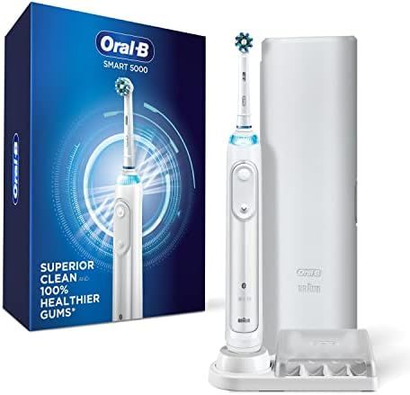 Oral-B Smart 5000 Electric Toothbrush, White, Rechargeable Power Toothbrush with 1 Brush Head, Stand | Amazon (CA)