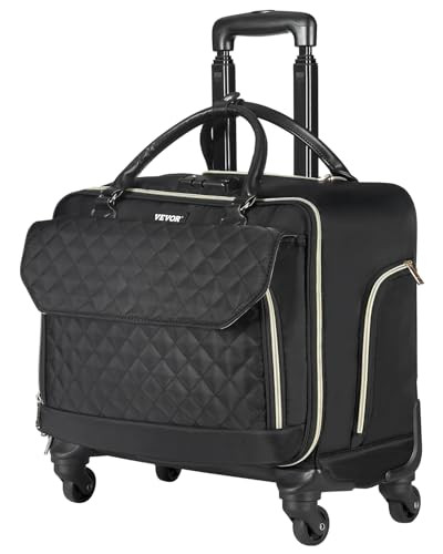 VEVOR Women's Rolling Bag Briefcase with Wheels, Fits Up to 17.3 Inch Laptop | Amazon (US)