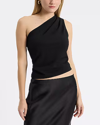 Pleated One Shoulder Tank | Express