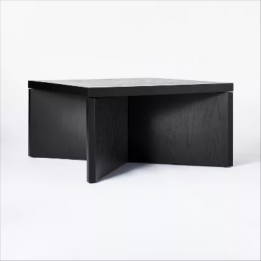 Horseshoe Black Laquered Linen 46 Coffee Table + Reviews