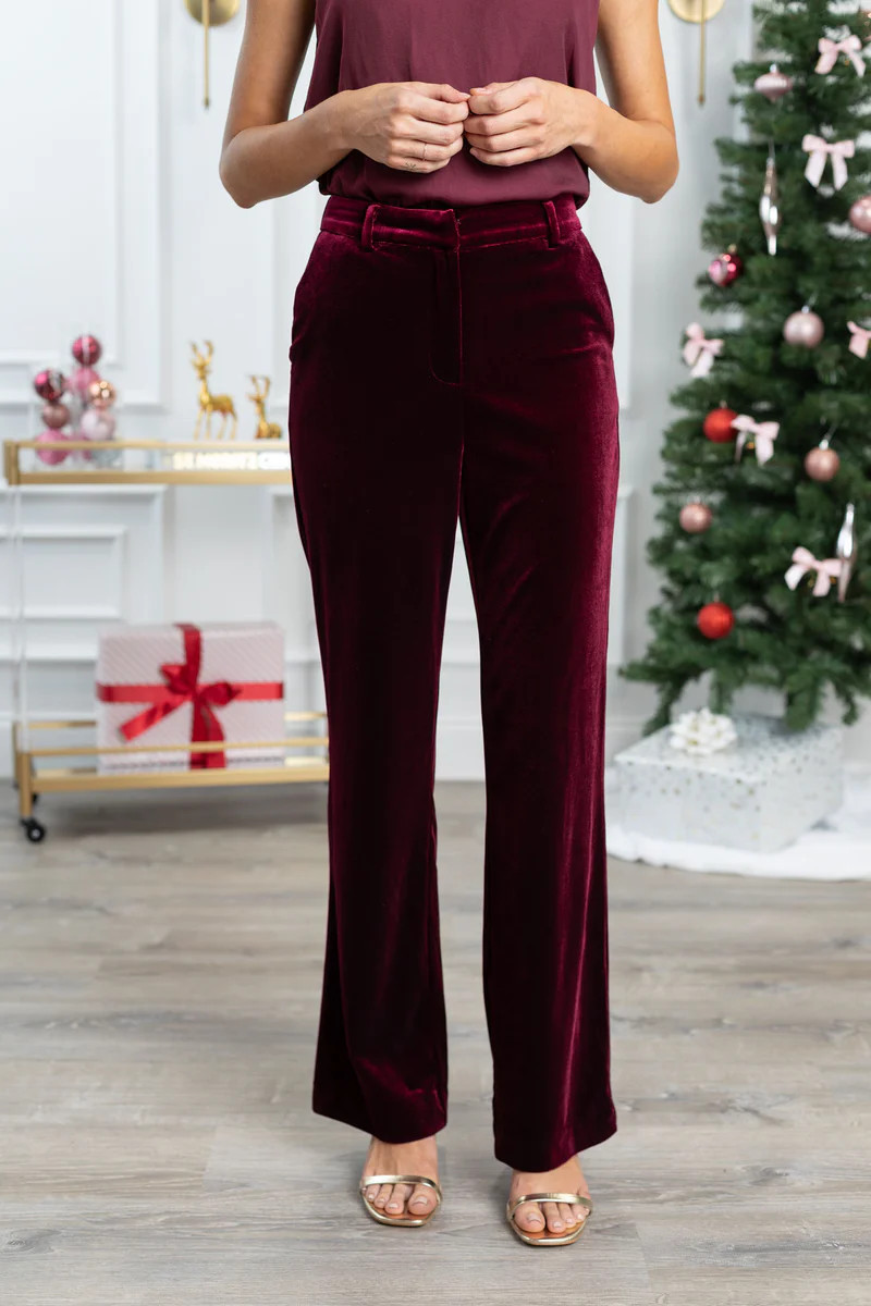Dawn Pants- Burgundy | Avara