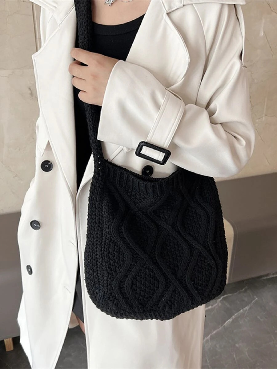 Minimalist Crochet Bag | SHEIN