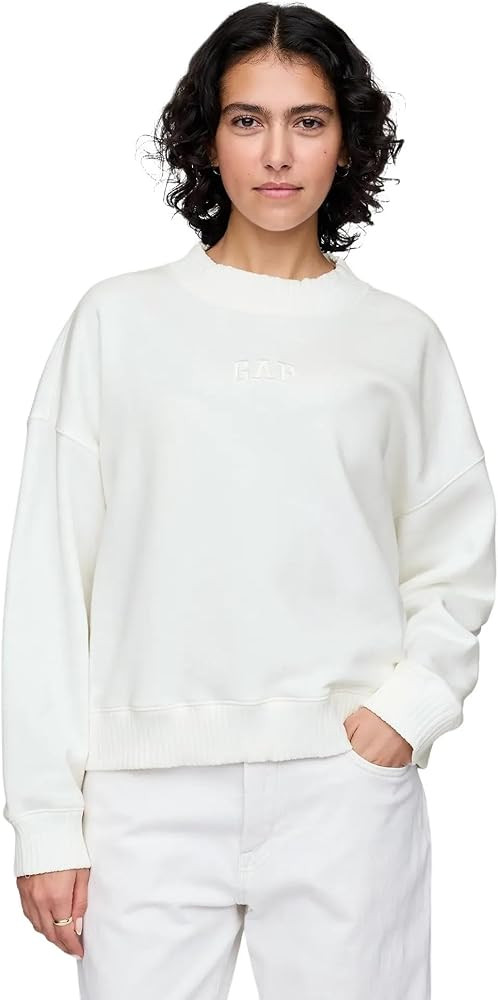 GAP Women's Logo Mockneck Sweatshirt | Amazon (US)