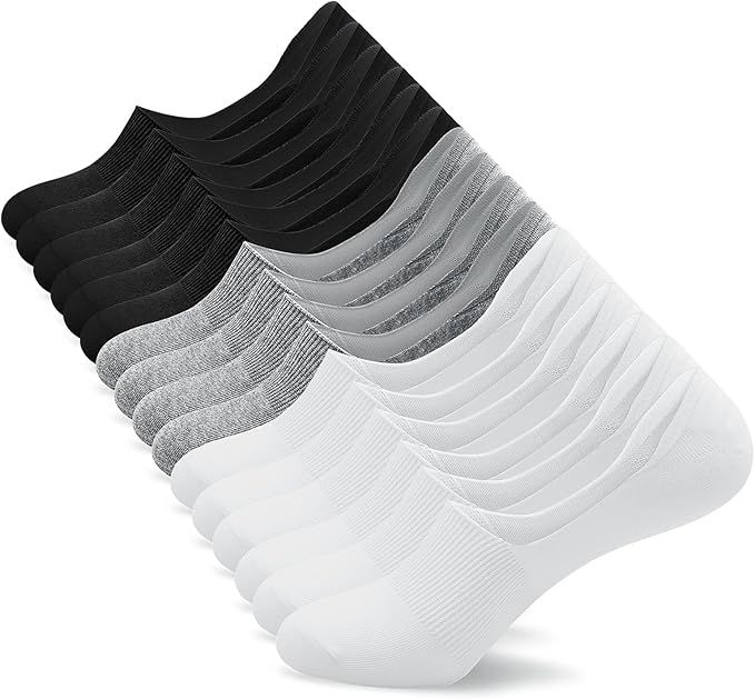 Women's No Show Socks Non Slip Invisible Liner Low Socks On Boot Ballet 5/8 Pairs | Amazon (US)