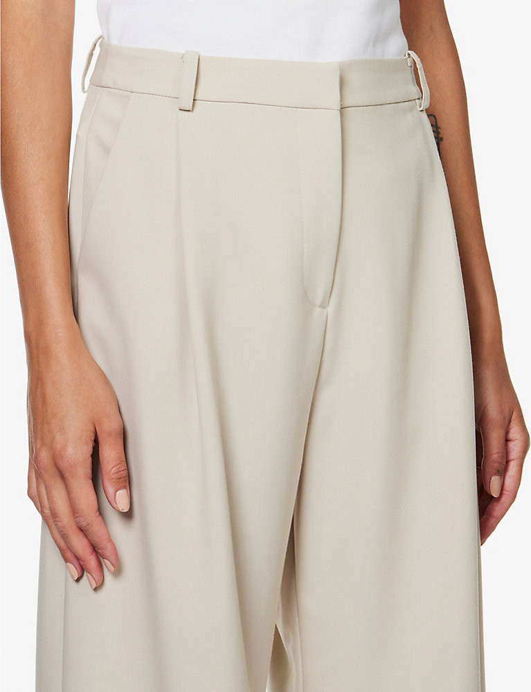 Icon high-rise wide-leg woven trousers | Selfridges