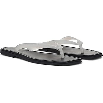 Jelly Flip Flop Sandals for Women Clear Slip on Beach Thong Sandals Dressy Summer Casual Vacation... | Amazon (US)