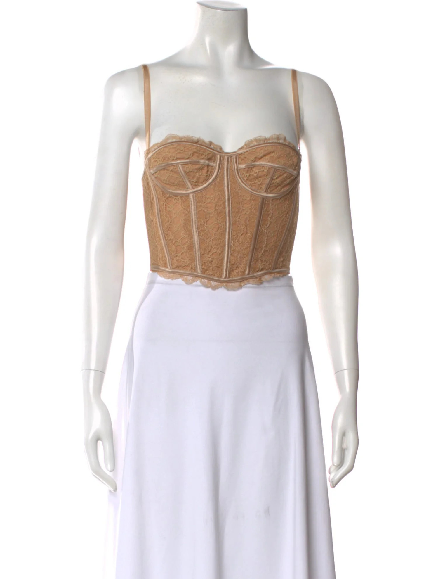 Gucci 2023 Lace Pattern Crop Top w/ Tags - Neutrals Tops, Clothing - GUC1986647 | The RealReal | The RealReal