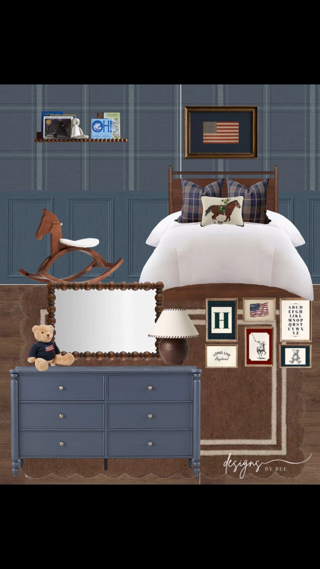 ralph lauren inspired boys bedroom 

#LTKmomlife #LTKKids