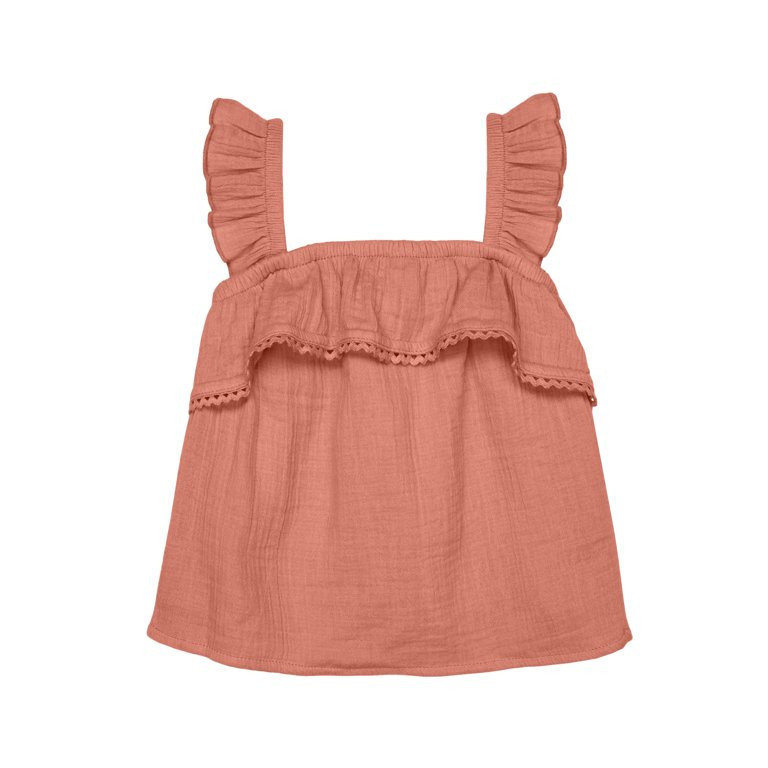 Modern Moments by Gerber Baby and Toddler Girl Top and Short Outfit Set, 2-Piece, Sizes 12M-5T | Walmart (US)